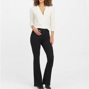 SPANX black flare pull on jeans